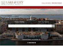 Tablet Screenshot of lakeandcityhomes.com